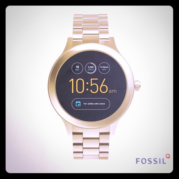 Fossil QVenture Gen3 SmartWatch-Gold/Link Bracelet - Picture 1 of 9